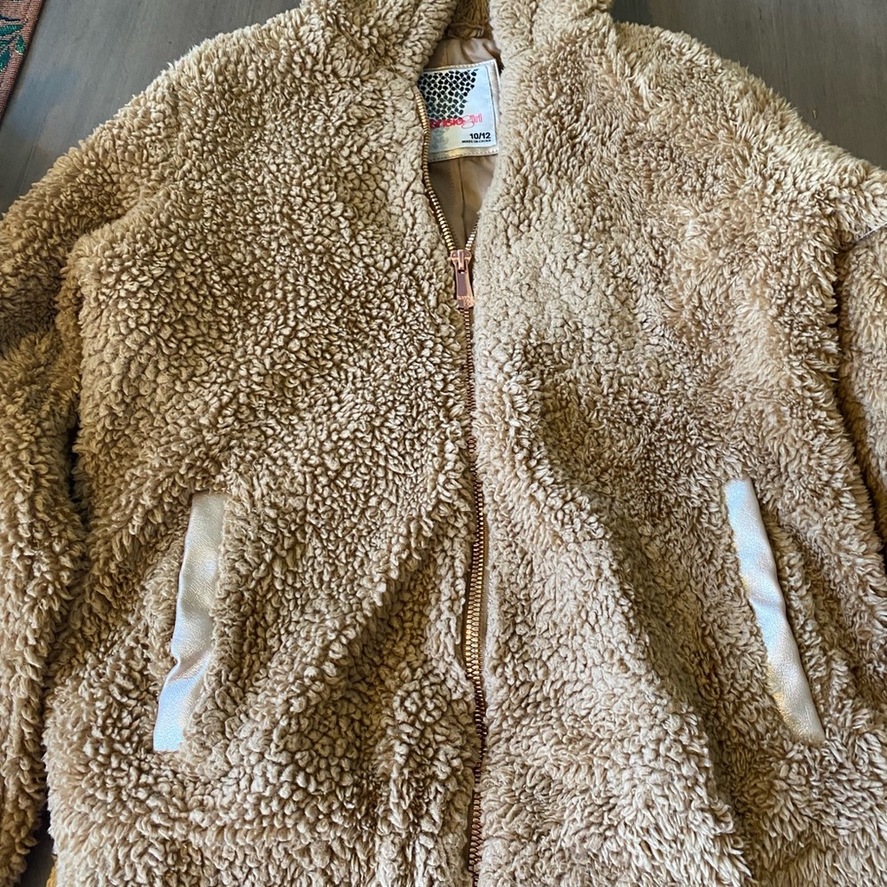 Kenzie girl full zip teddy jacket for girls